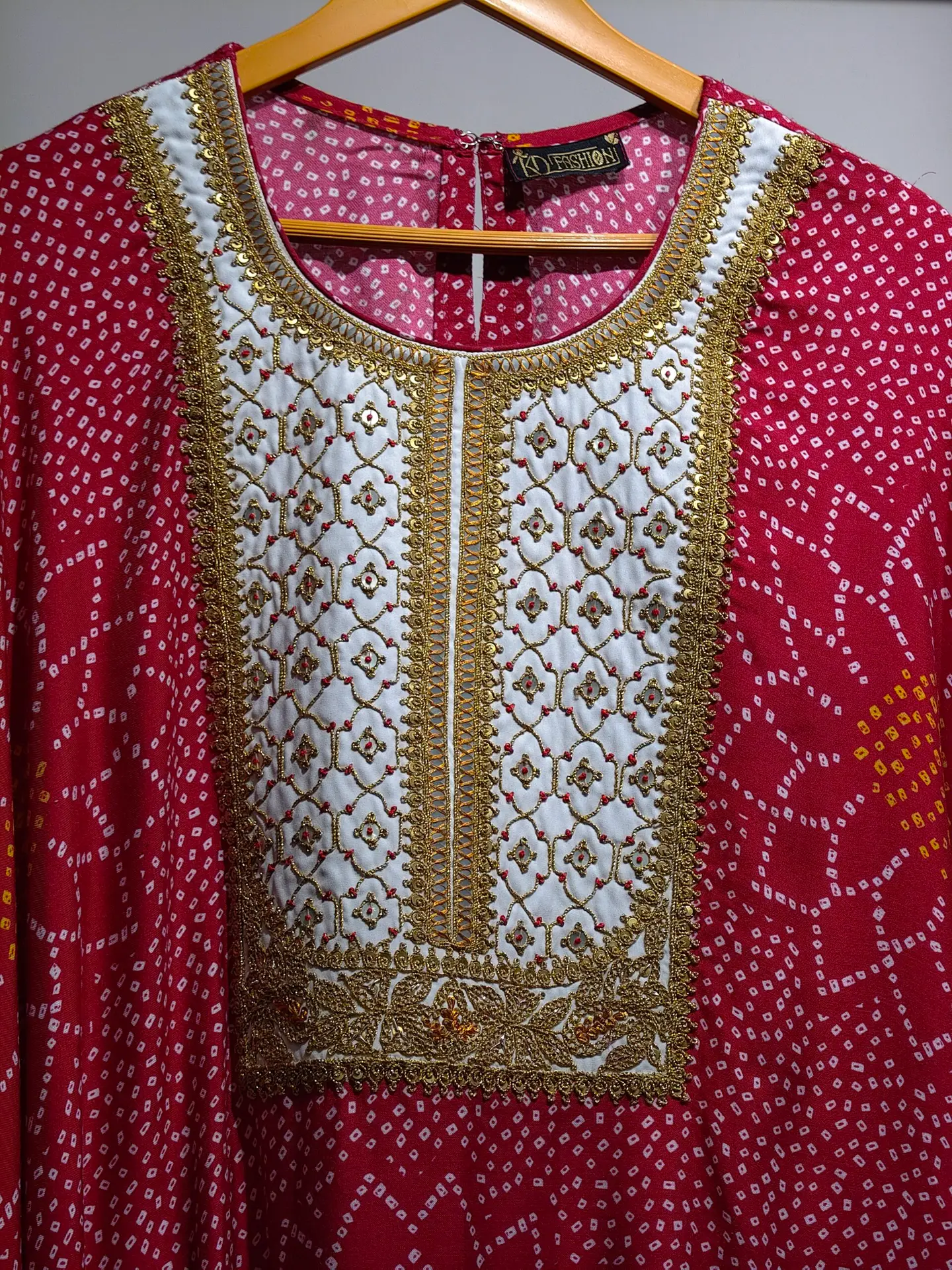 Red Kaftan For Women - Image 4