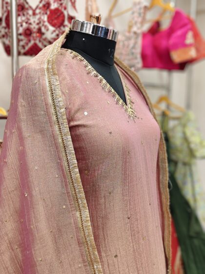 JARI TISSUE FABRIC WITH SEQUENCE HANDWORK